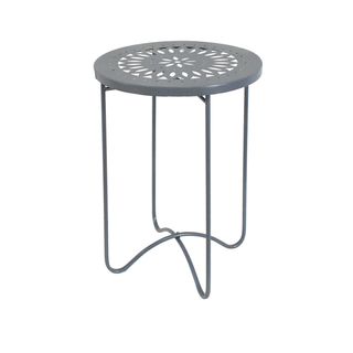Tavolino portavaso in ferro 38 cm - antracite