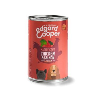 Lata Edgard & Cooper Senior Pollo Y Salmón Lata Para Perros 0.4Kg