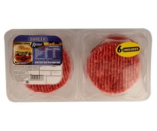 Burger Meat Mixta Vacuno-Cerdo Roler Bja. 6X80 Grs