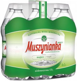 Muszynianka Naturalna woda mineralna wysokozmineralizowana niskonasycona CO2 6 x 1 l