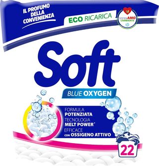 SOFT DETERSIVO LAVATRICE IN POLVERE BLUE 22 MISURINI   DIS3337