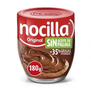 Crema De Cacao Con Avellanas Original Nocilla Sin Gluten Y Sin Aceite De Palma 180 G.