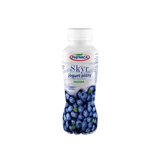 Piątnica Skyr jogurt pitny typu islandzkiego jagoda 330 ml