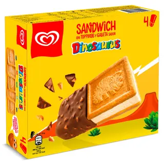 Sándwich Dinosaurus Frigo 4 X 75 G