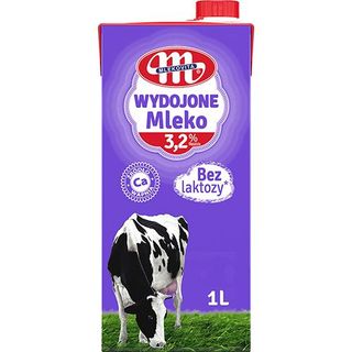 Mlekovita Wydojone Mleko UHT bez laktozy tł.3,2% 1 L