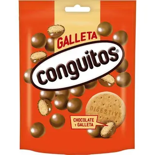 Galleta recubierta de chocotale con leche CONGUITOS, bolsa 120 g(26209833)