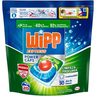 Detergente En Cápsulas Limpieza Profunda Wipp, Bolsa 20 Dosis (25643412)