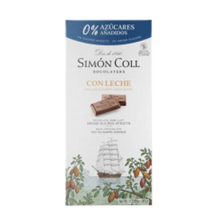 Simon Coll Chocolate con Leche Sin Azúcar 85g