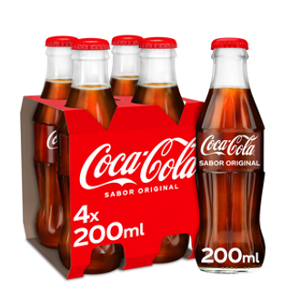 Refresco Coca-Cola Pack 4 Uds. 20Cl.