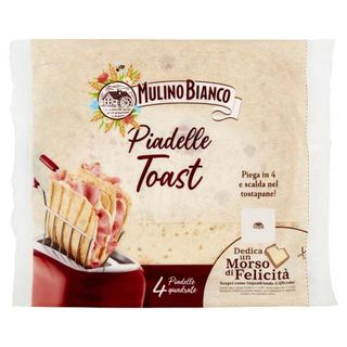 Mulino Bianco Piadina Piadelle Toast Ideale per Piadina e Toast 4pz 240g