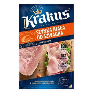 Krakus Szynka biała od szwagra wieprzowa 90 g