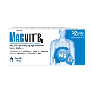 Magvit B6, tabletki dojelitowe, 50 szt.