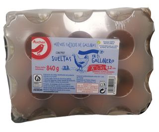 Huevo Gallinas Sueltas Gallinero L-Xl Auchan 1 Doc