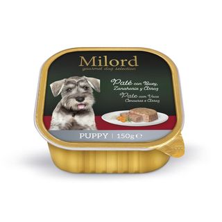 Milord Puppy Buey Y Zanahorias Con Arroz En Paté Tarrina 0.15Kg