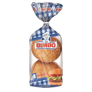 Pan Burguer 4 Unid Bimbo 220 G