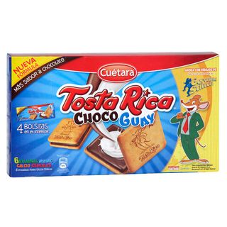 Cuétara TostaRica galletas rellenas de leche 168 g