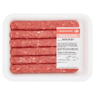 I Selezionati Carrefour Macelleria Salsiccia Di Pollo 0,450 Kg