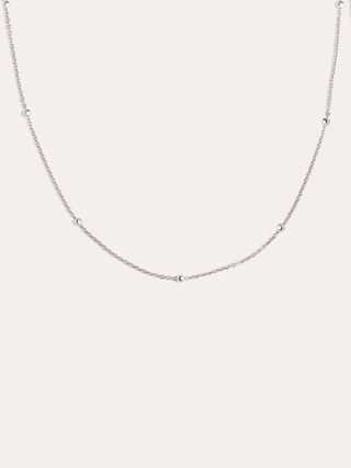 Collar Dots Plata 50 + 5 cm