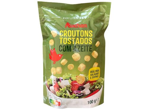 CROUTONS AUCHAN COM AZEITE E SAL 100G