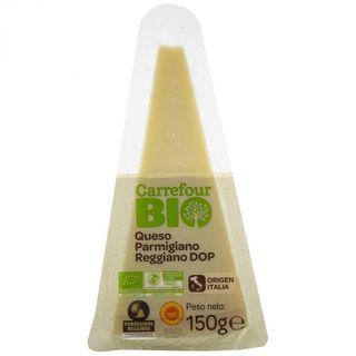 Queso Parmigiano Reggiano Bio Carrefour Cuña 150 Gr.