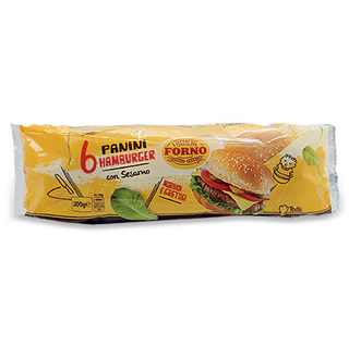 6 Panini hamburger con sesamo