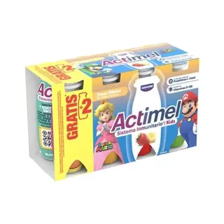 Actimel Danone Kid'S Fresa Y Plátano 6X100 G