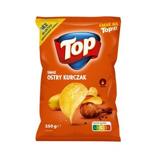 Top Chipsy smak ostry kurczak, 150 g