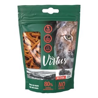 Virtus cat snack mini strips 40g manzo