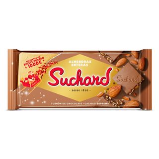 Turrón De Chocolate Con Almendras Enteras Suchard 230 G
