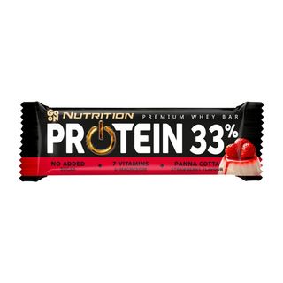 Go On Nutrition Protein 33% Baton proteinowy o smaku panna cotty z truskawką w polewie 50 g