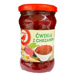 Auchan - Buraki ćwikłowe z chrzanem tarte - 300 g