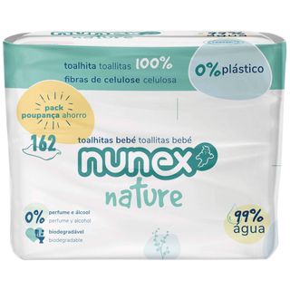 Toalhitas Bebé Biodegradáveis Nunex (emb. 3 x 54 un)