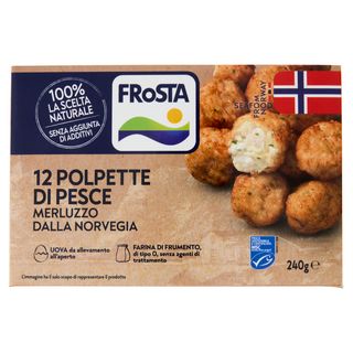 FRoSTA 12 Polpette di Pesce Merluzzo dalla Norvegia 240 g