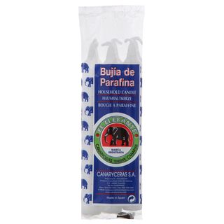 Canaryceras Velas Elefante Blancas 6 Ud