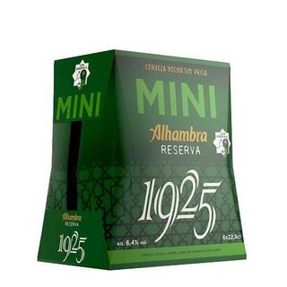 Cerveza Alhambra Reserva 1925 Mini Botella 22,5Cl. Pack 6 Uds.