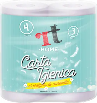 RT HOME CARTA IGIENICA 4 ROTOLI 3 VELI PROF.CAMOMILLA MAXI