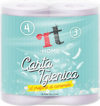 RT HOME CARTA IGIENICA 4 ROTOLI 3 VELI PROF.CAMOMILLA MAXI