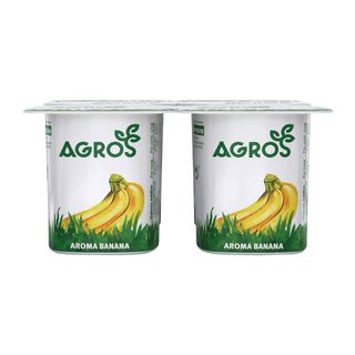 Iogurte Aroma Banana Agros (emb. 480 gr (4 un))