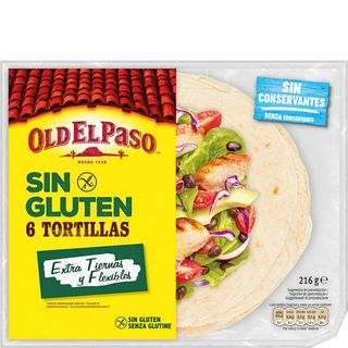OLD EL PASO Fajitas Mexicanas Sin Gluten 6 Unidades 216 G