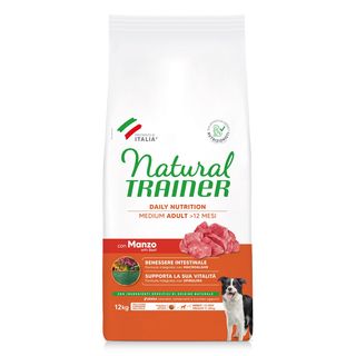 Natural trainer adult medium con manzo 12kg