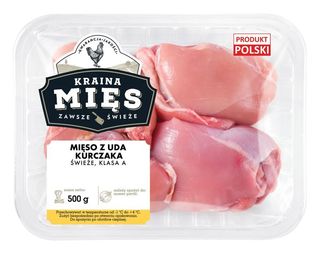 Kraina Mięs Mięso z uda kurczaka świeże klasa A 500 g