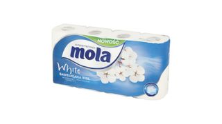 Mola - Papier toaletowy Bawełniana biel - 8 rolek