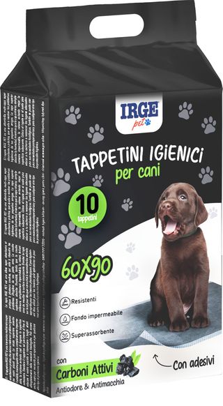 FARMALINE TAPPETINI CARBONE 60X90 10 PEZZI CAS6504