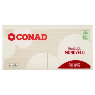CONAD Tovaglioli Monovelo 270 pz - 8003170013636
