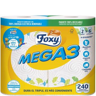 FOXY Rollo De Cocina Mega3 2 Rollos