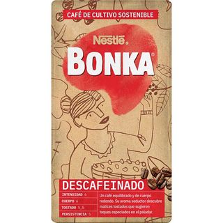 BONKA Café Molido Descafeinado Cultivo Sostenible 250 G