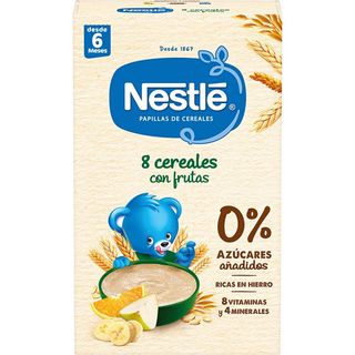 NESTLÉ Papilla 8 Cereales Con Fruta 475 G