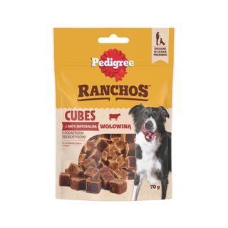 Pedigree Ranchos Cubes Przysmaki z wołowiną 70 g