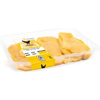 Filetes Pechuga Pollo 50% Maíz (550 G Por Bandeja Aprox.)