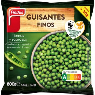 Guisantes Finos Cierre Zip Congelados, Paquete 800 G